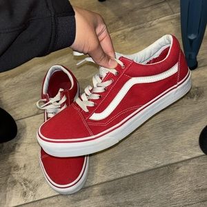 red old skool vans !!!